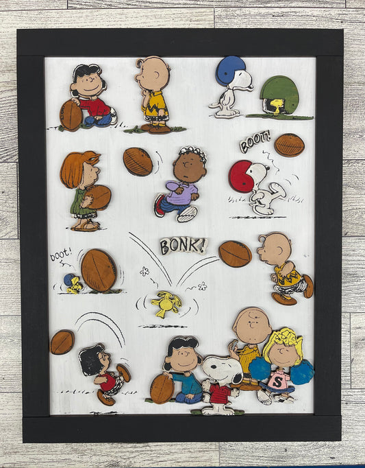 Peanuts Football - Peanuts Gang Cutout unpainted wood ready for you to paint
