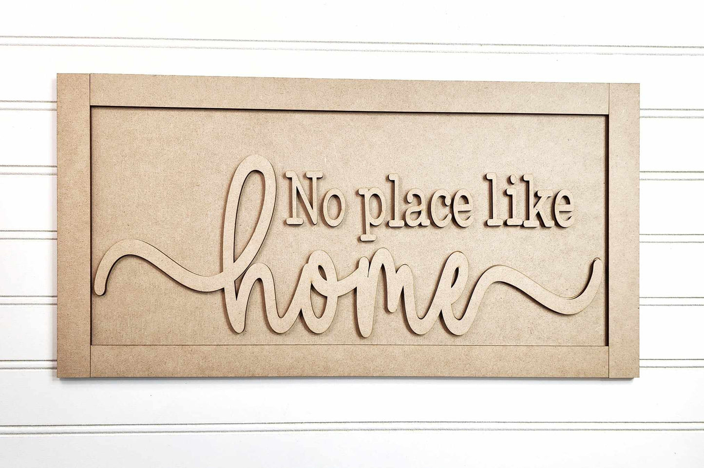 Welcome Home - No place like home or Bless this home sign cutouts - unpainted wooden cutouts, ready for you to paint