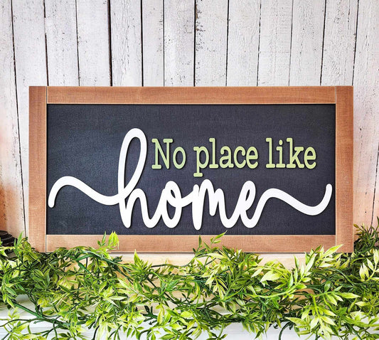 Welcome Home - No place like home or Bless this home sign cutouts - unpainted wooden cutouts, ready for you to paint