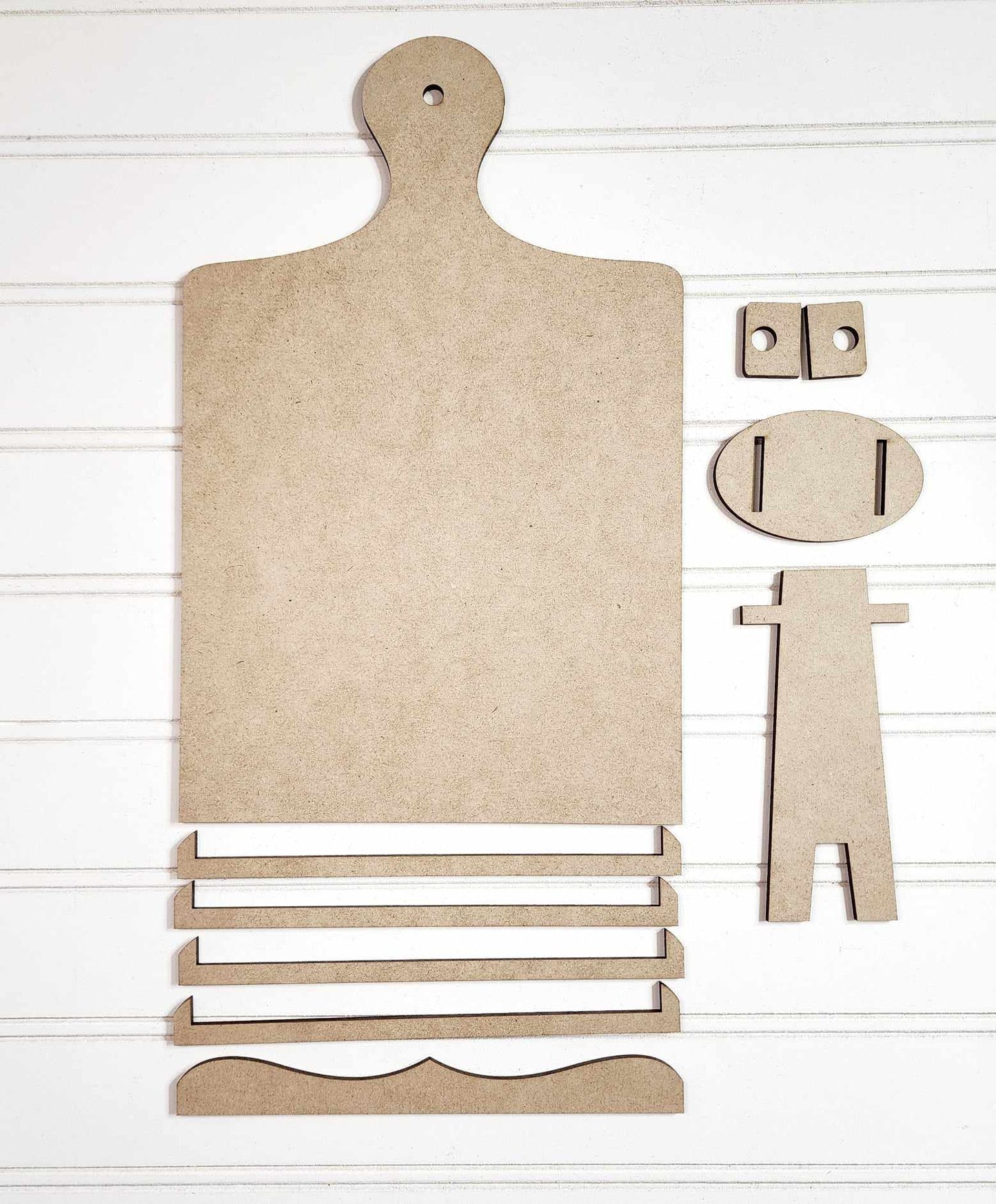 1 Bread Board Sign Holder only Primitive Home Collection  cutouts - unpainted wooden cutouts, ready for you to paint