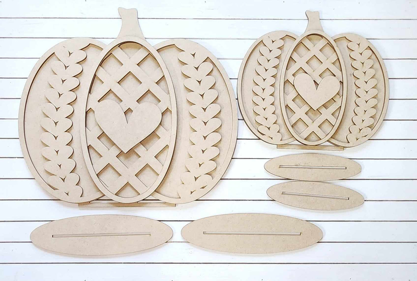 Sweater Weather Pumpkin standers - unpainted cutouts