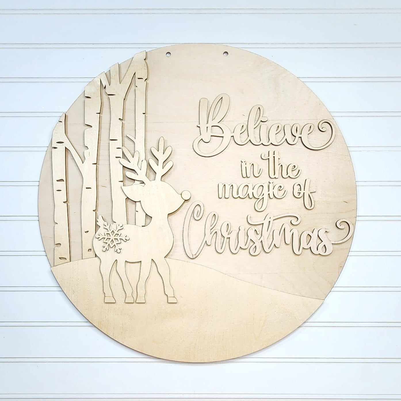 Oh Deer Door Sign - unpainted cutouts