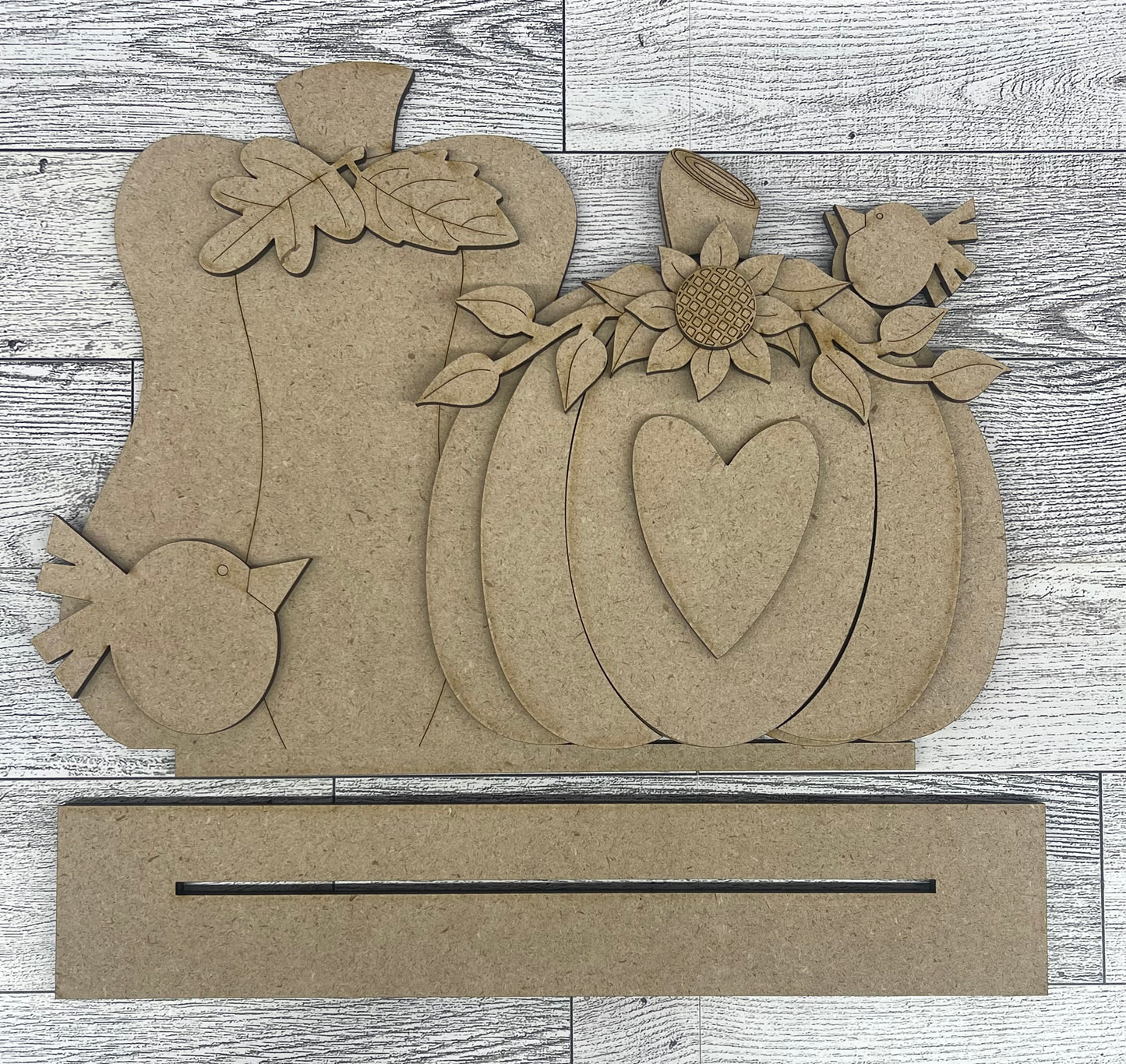 Large Pumpkin stander - unpainted cutouts