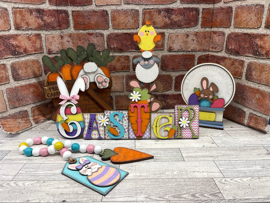 February Craft Kit - Easter Themed - basket and water globe not included