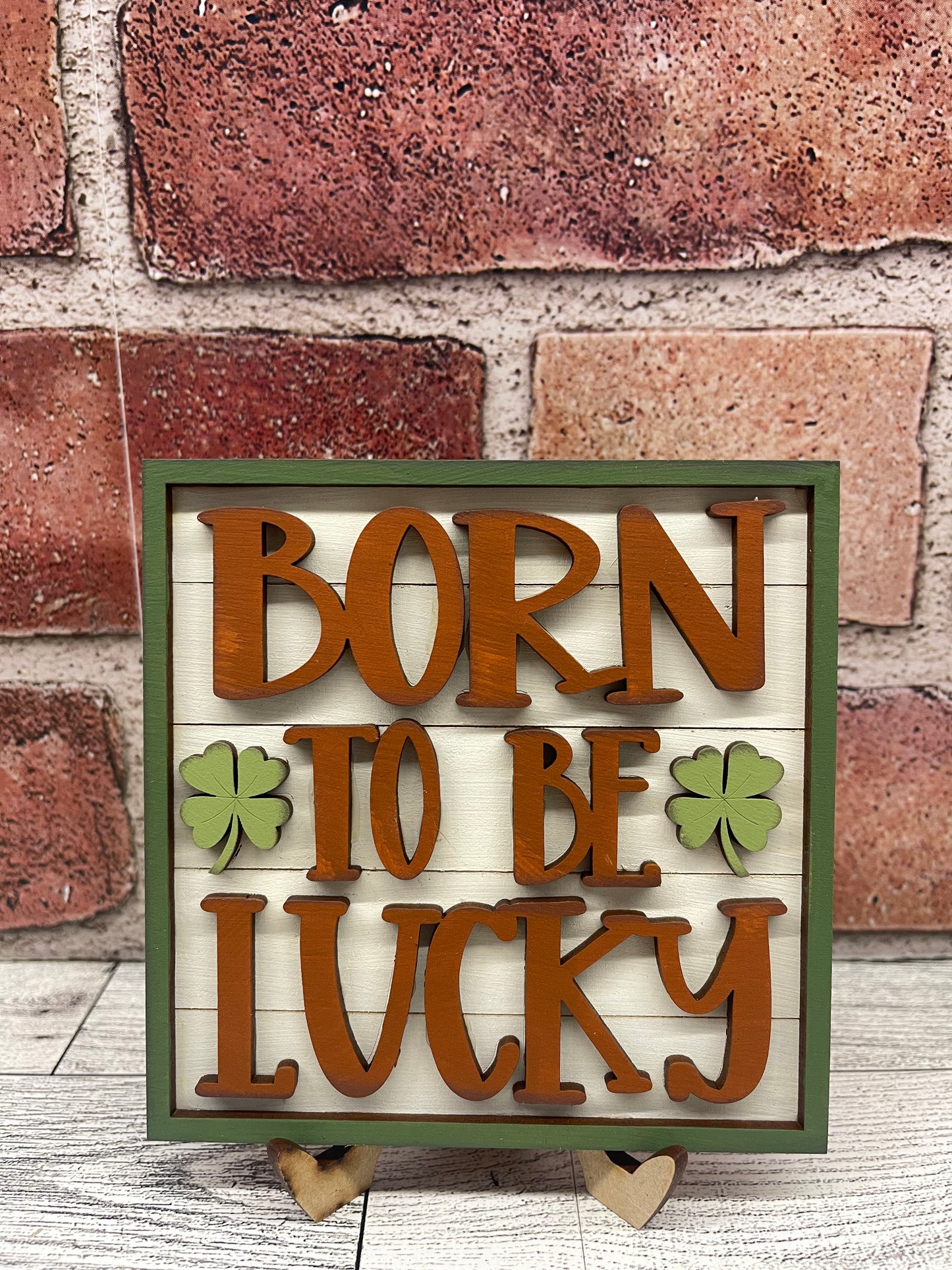 February Monthly Craft Kit - St. Patrick's Day Leprechaun themed - does not include frame or plain arch or HOME arch frame sold separately - unpainted ready for you to finish