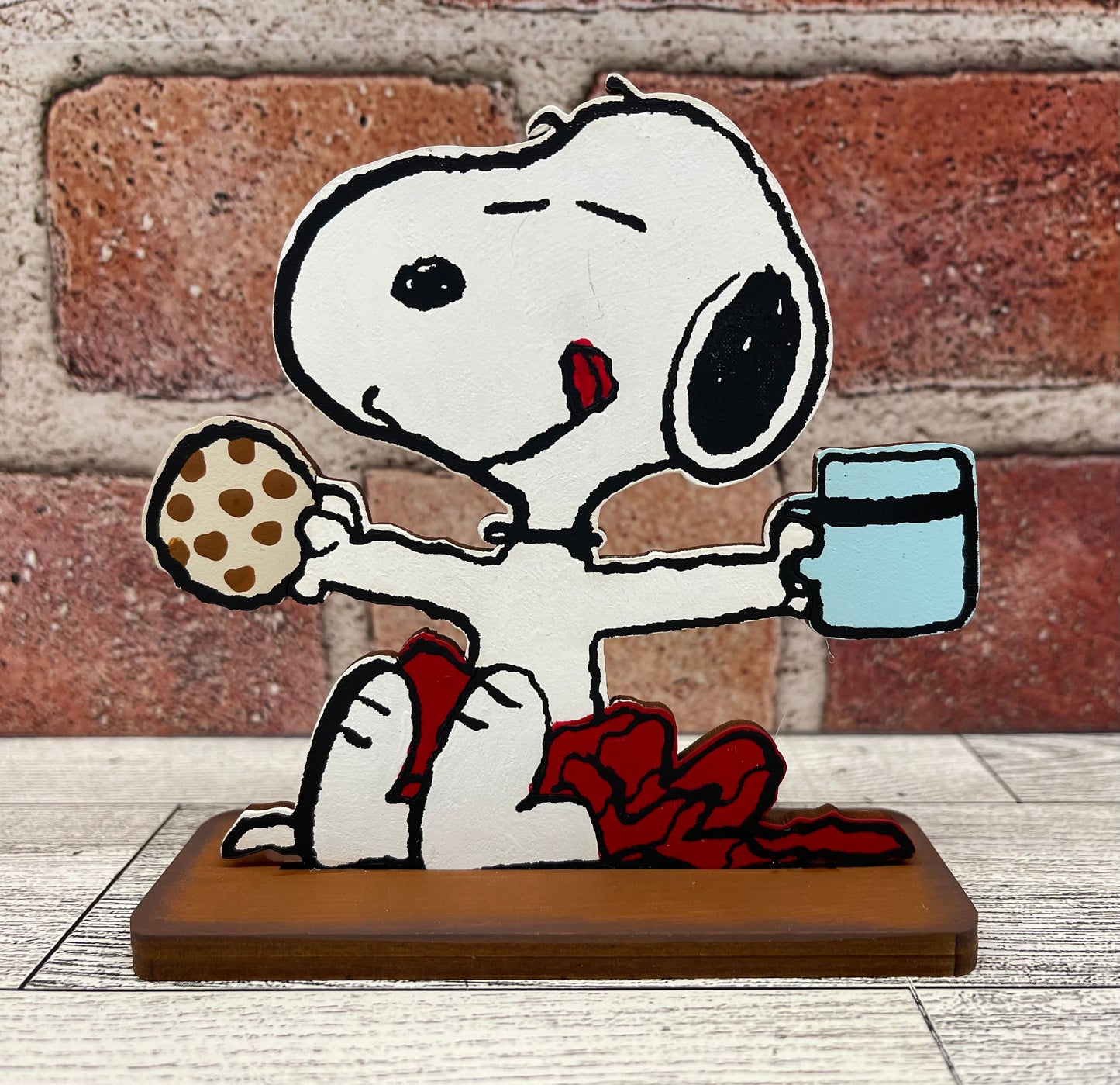 Snoopy Holiday Treats - Cookies & Cocoa- Peanuts Gang Cutout unpainted wood ready for you to paint