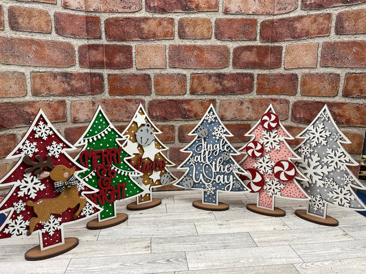 Christmas Tree cutout kits, unpainted ready for you to finish
