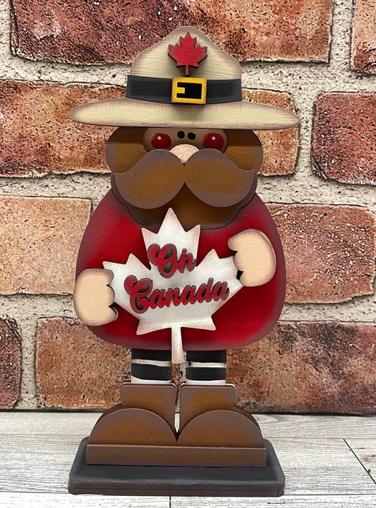 Canadian Gnome cutouts, unpainted wooden cutout - Qty 1, ready for you to paint