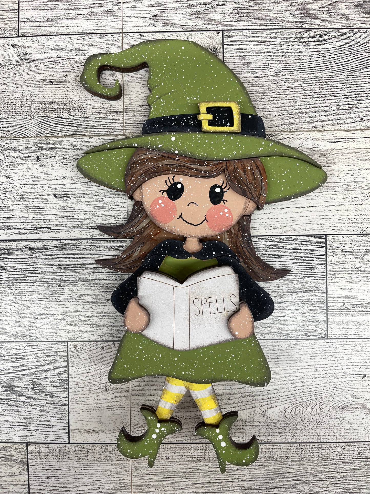 $5.00 or $20 Friday - Halloween Witch Sitter with or without chair  - unpainted cutouts ready for you to finish