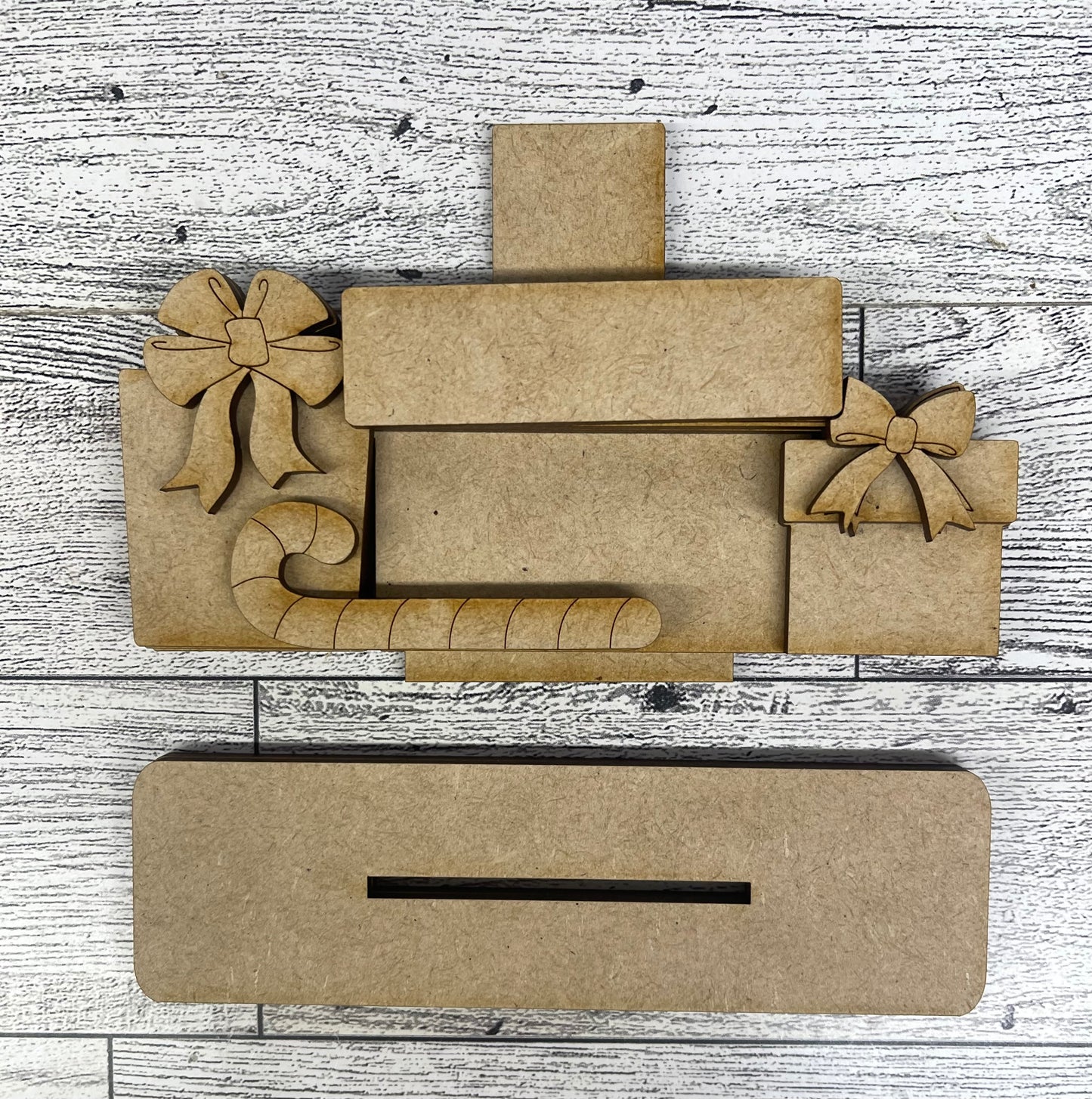 Boy and Girl Elf Shelf Sitters and Presents to sit or Couch - unpainted wood cutouts, ready for you to paint