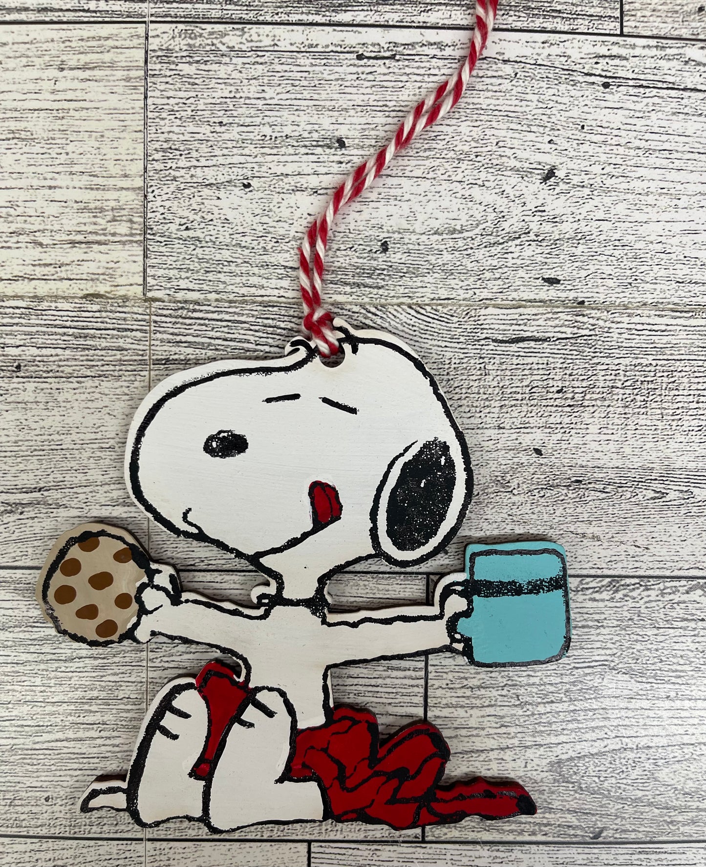Snoopy Holiday Treats - Cookies & Cocoa- Peanuts Gang Cutout unpainted wood ready for you to paint