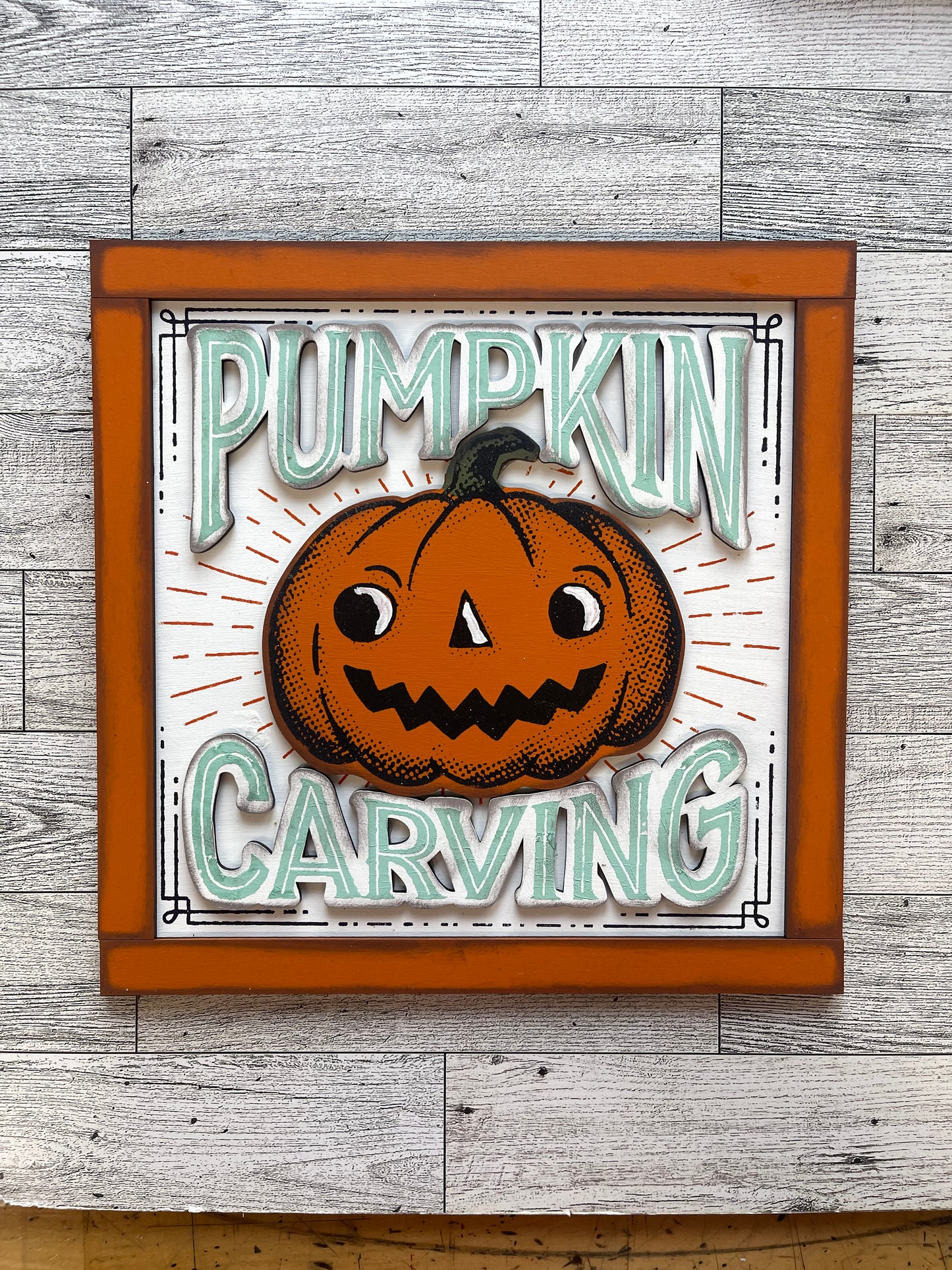 Spook Alley Halloween Signs unpainted cutouts