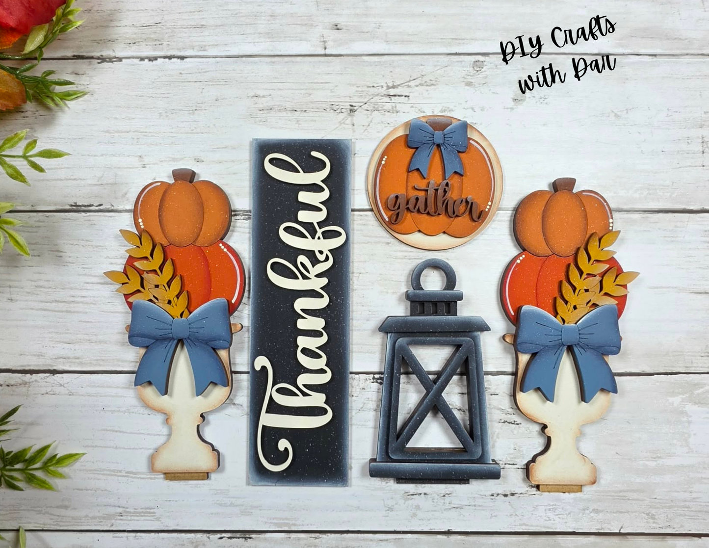 Give Thanks Barn Door Set - unpainted ready for you to finish