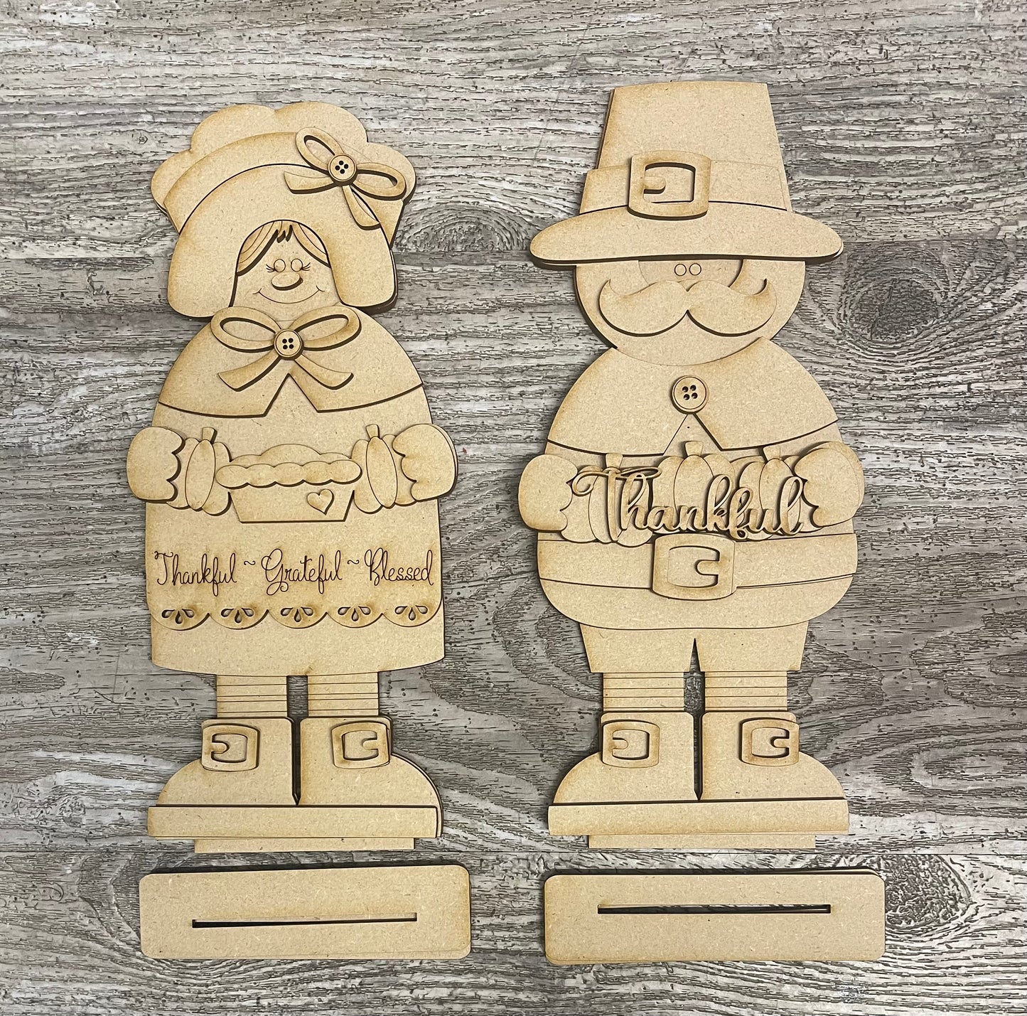 Pilgrim standers cutout, unpainted wooden cutout - ready for you to paint (Copy)
