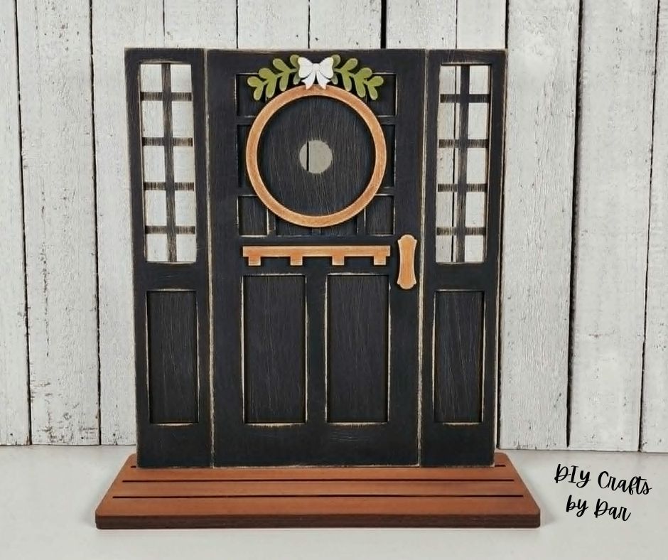 New Craftsman Barn Door Base to use with Inserts - wood cutouts - unpainted wooden cutouts, ready for you to paint