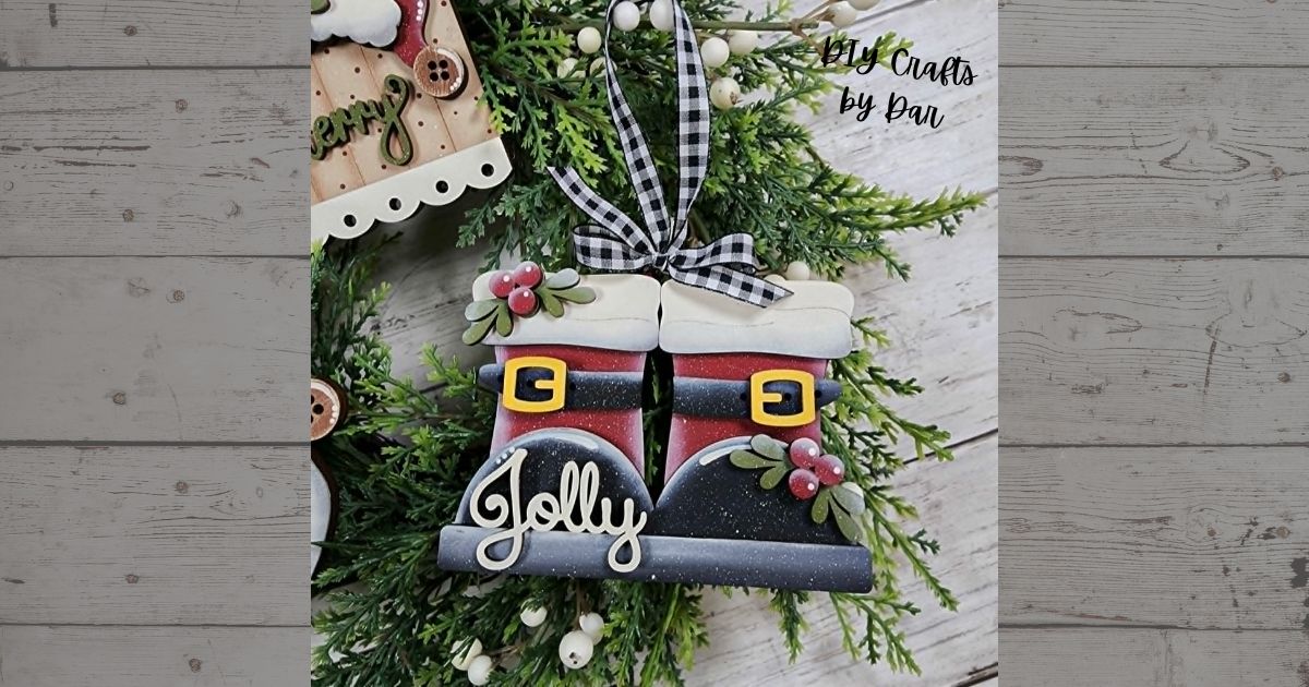Jolly St. Nick Christmas Ornaments set of 3 - unpainted cutouts, ready for you to paint