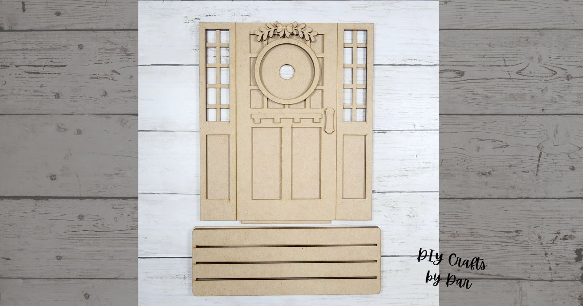 New Craftsman Barn Door Base to use with Inserts - wood cutouts - unpainted wooden cutouts, ready for you to paint