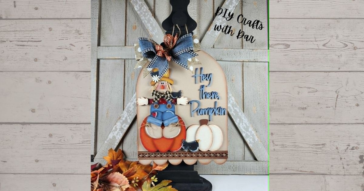 Fall Hey There Pumpkin Door Sign - unpainted ready for you to finish
