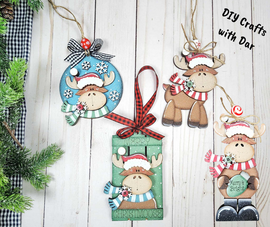 October - Dar's Christmas Craft Club - unpainted wood cutouts, ready for you to paint