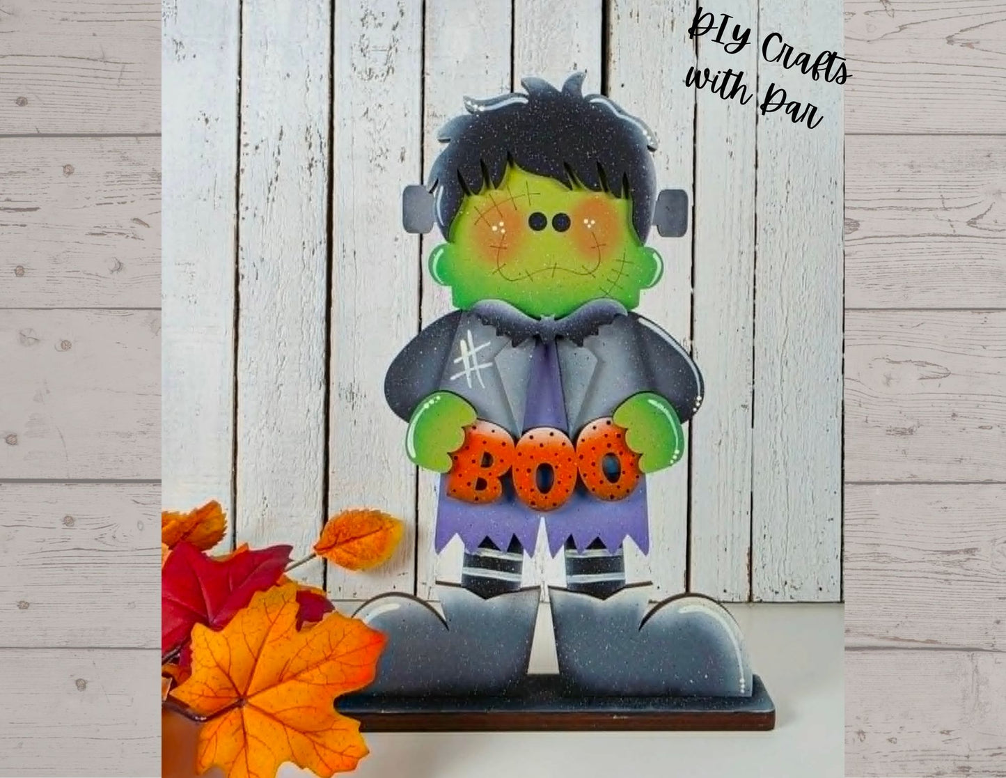 Frankenstein Stander - unpainted wooden cutouts, ready for you to paint