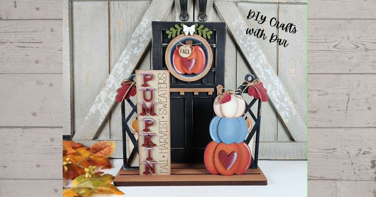 Fall Scarecrow Barn Door Set - unpainted ready for you to finish