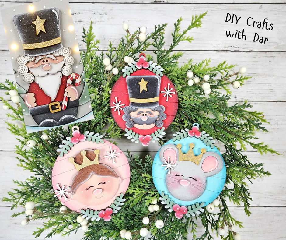 January - Dar's Christmas Craft Club - unpainted wood cutouts, ready f ...