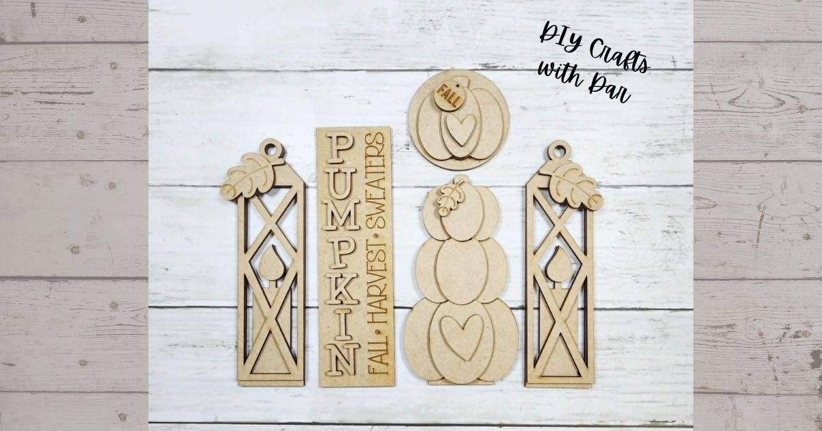 Fall Scarecrow Barn Door Set - unpainted ready for you to finish