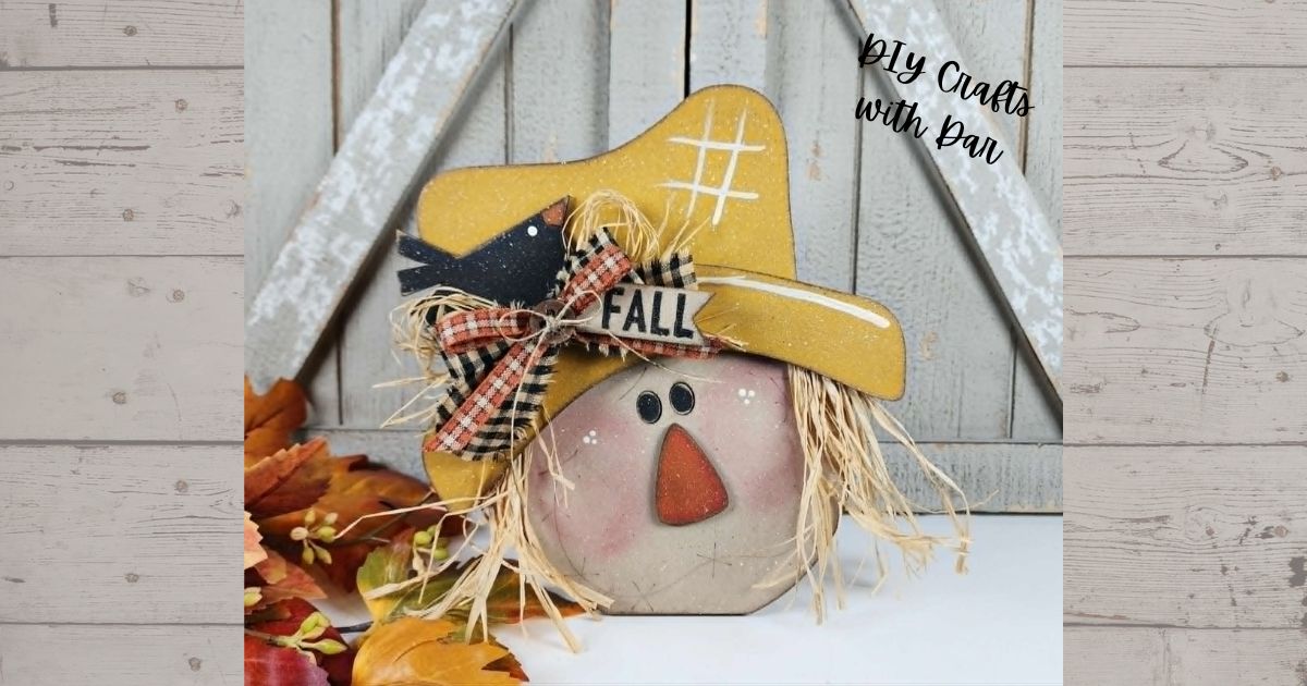 Fall Scarecrow Head Stander - unpainted ready for you to finish