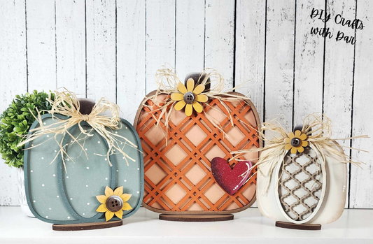 Fall Harvest Pumpkin Standers - unpainted cutouts