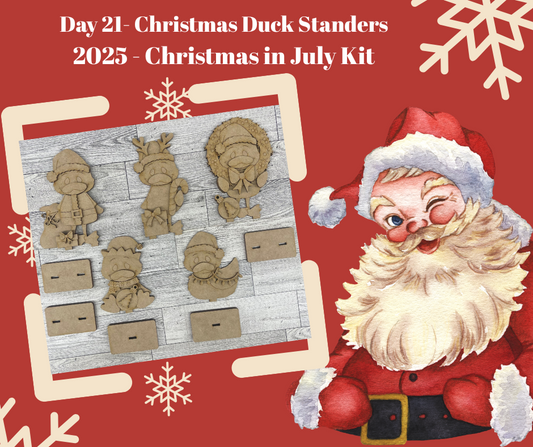 Day 21 - Christmas in July - Christmas Duck Standers - Ready for you to paint