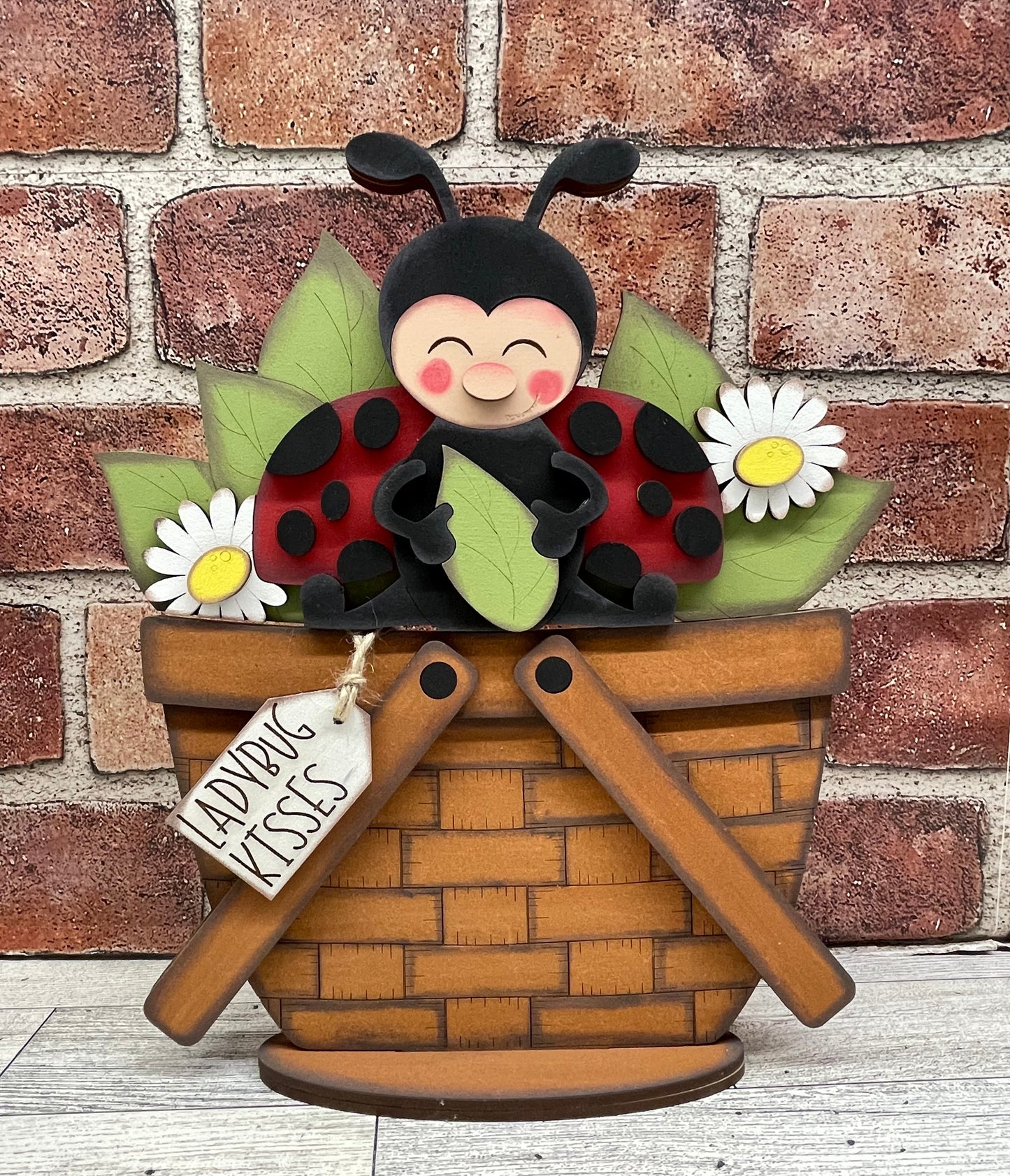 May Craft Kit - Ladybug Themed - basket and water globe not included
