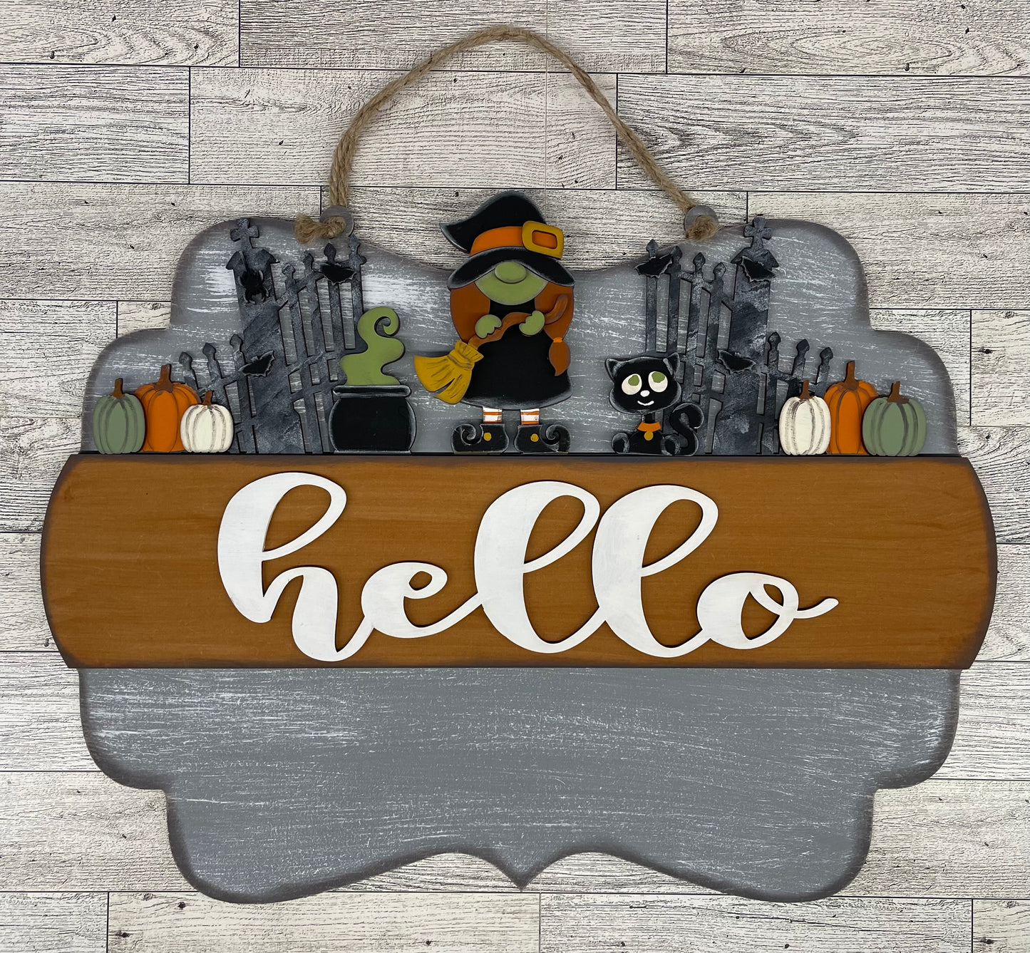 Both September 2025 Insert and blocks only - September Craft Kit - Hello Door Sign Insert and House Ladder Blocks Only unpainted cutouts, Bonus Mummy Bear Kit- doesn't include the door sign backer and house leaning ladder