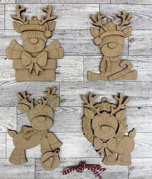 November - Dar's Christmas Craft Club - unpainted wood cutouts, ready for you to paint