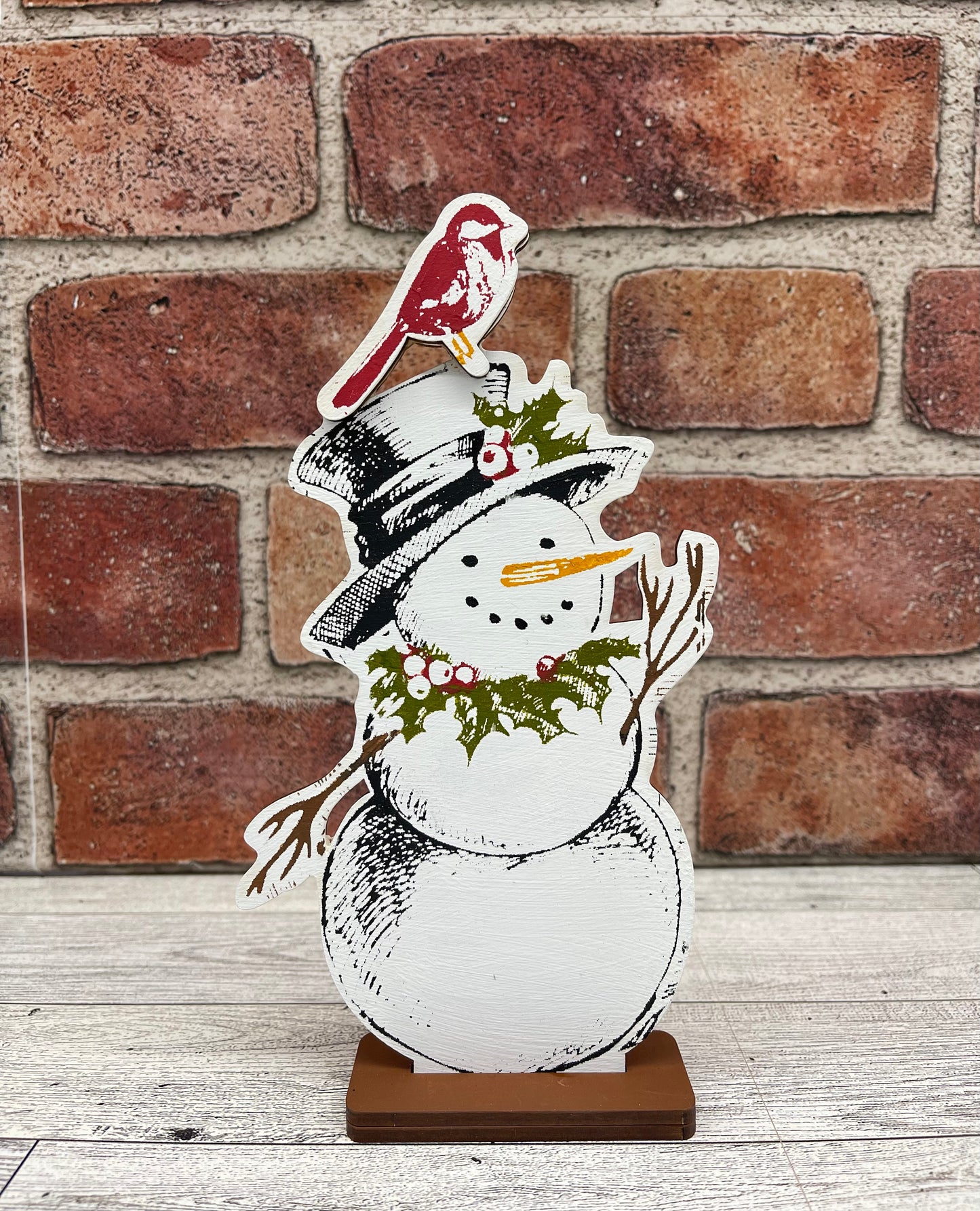 Vintage Snowman - November 2023 Club cutouts only- unpainted wooden cutouts, ready for you to paint