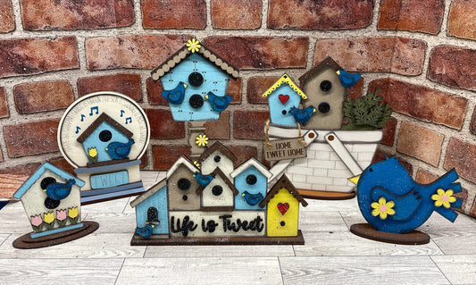 March Craft Kit - Birdhouse Themed - basket and water globe not included
