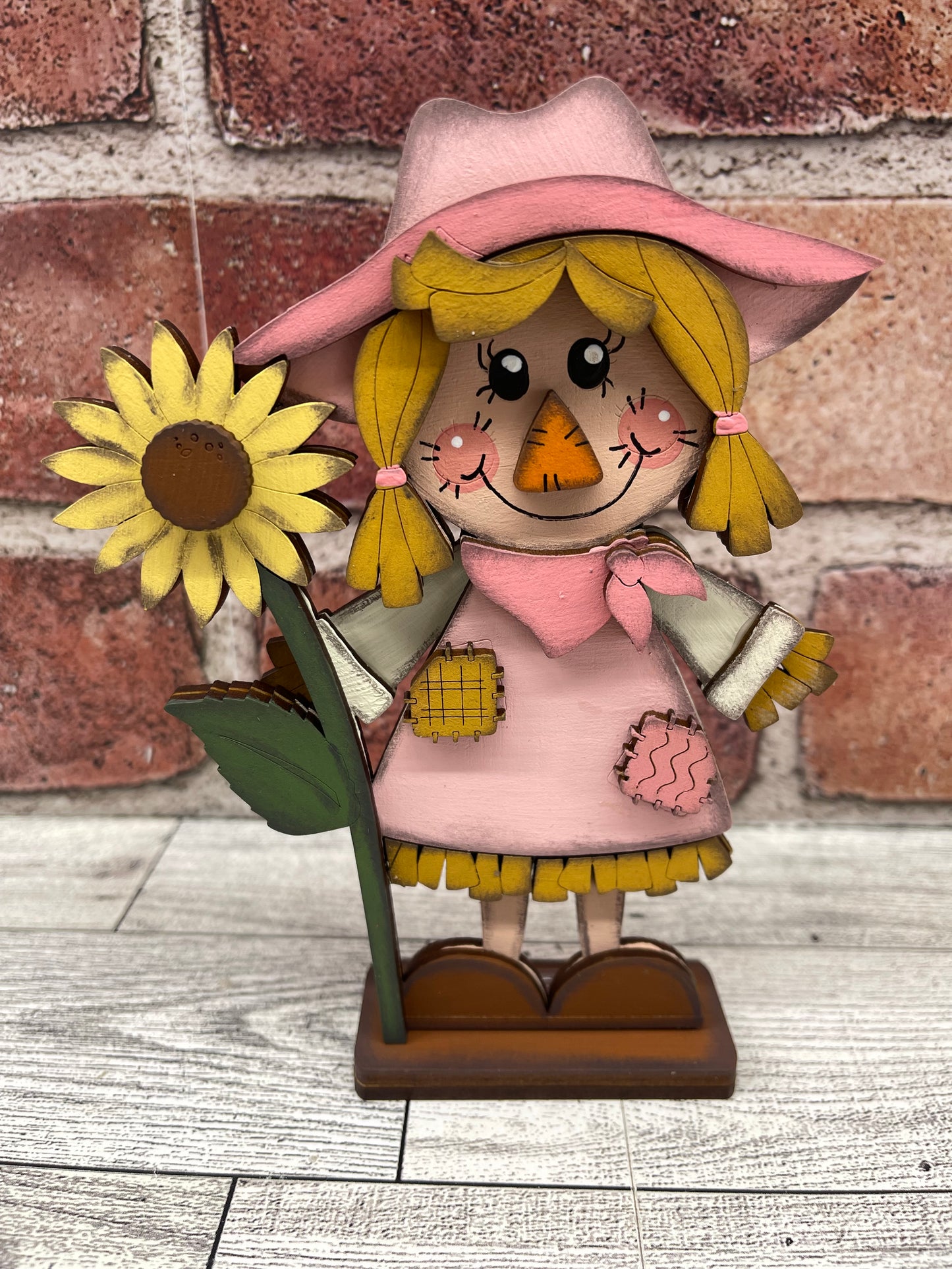 $5.00 Friday - Scarecrow Stander boy or girl - unpainted cutouts ready for you to finish