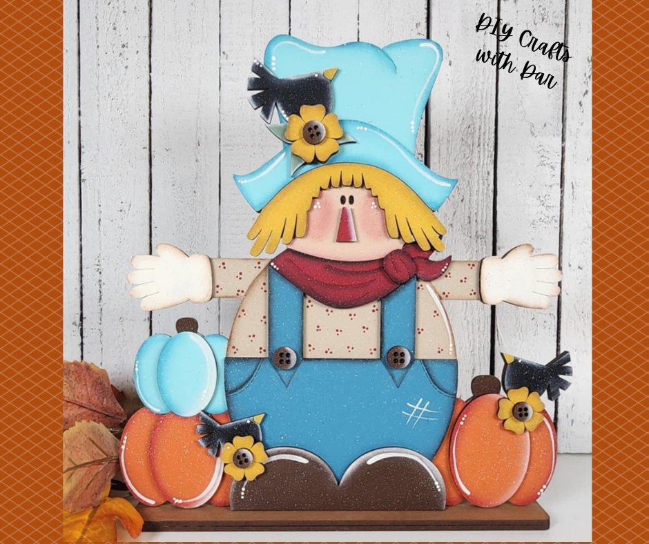Fall Scarecrow Stander - unpainted cutouts - ready for you to paint
