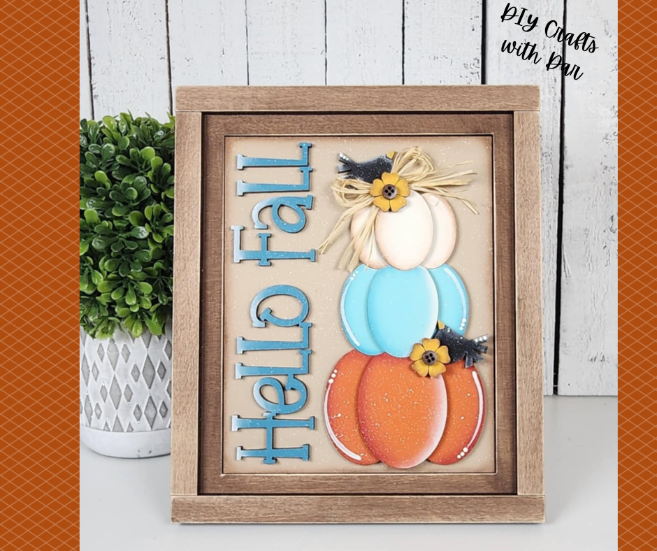 Fall Scarecrow Sign Trio - unpainted cutouts