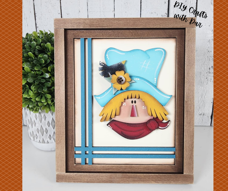 Fall Scarecrow Sign Trio - unpainted cutouts