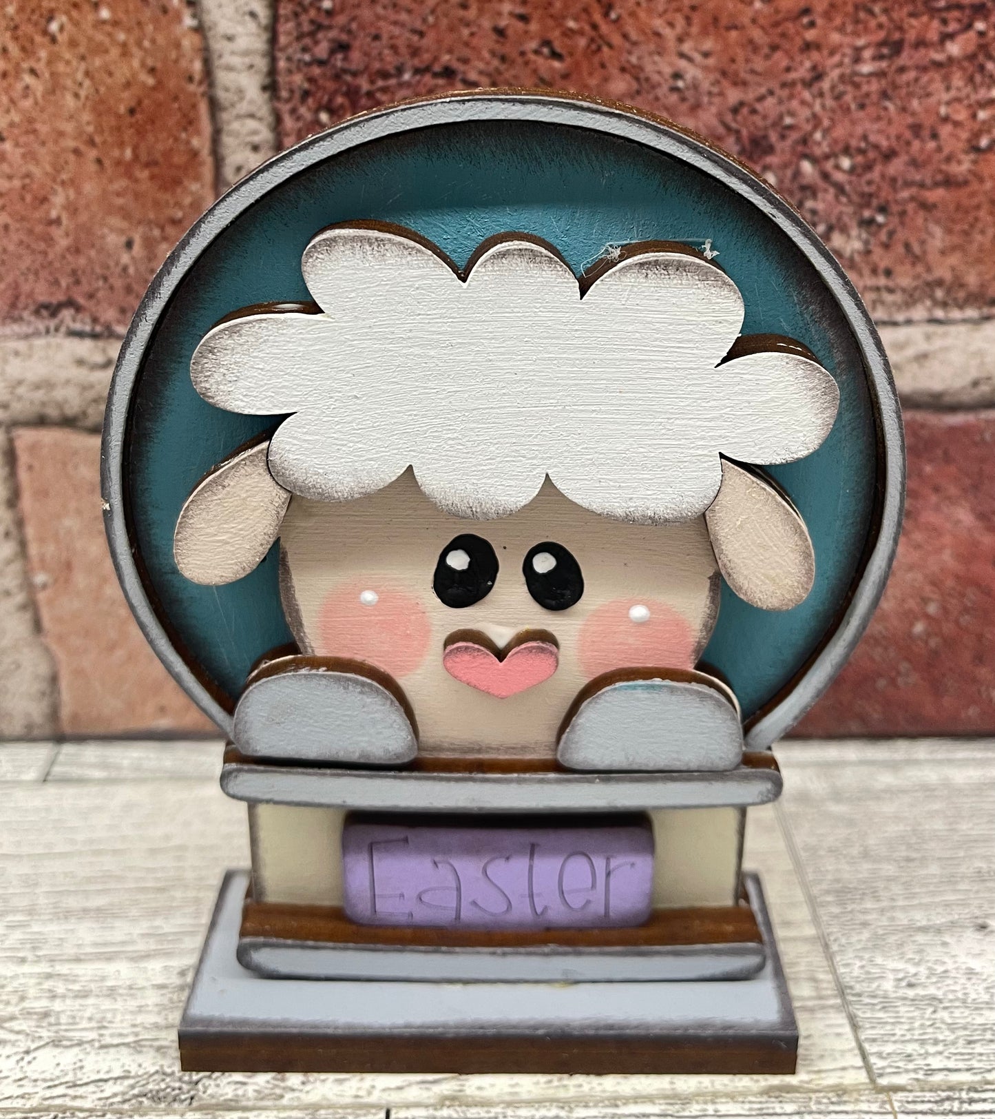 $10.00 Tuesday - Easter Lamb Globe  inserts - unpainted cutouts ready for you to finish