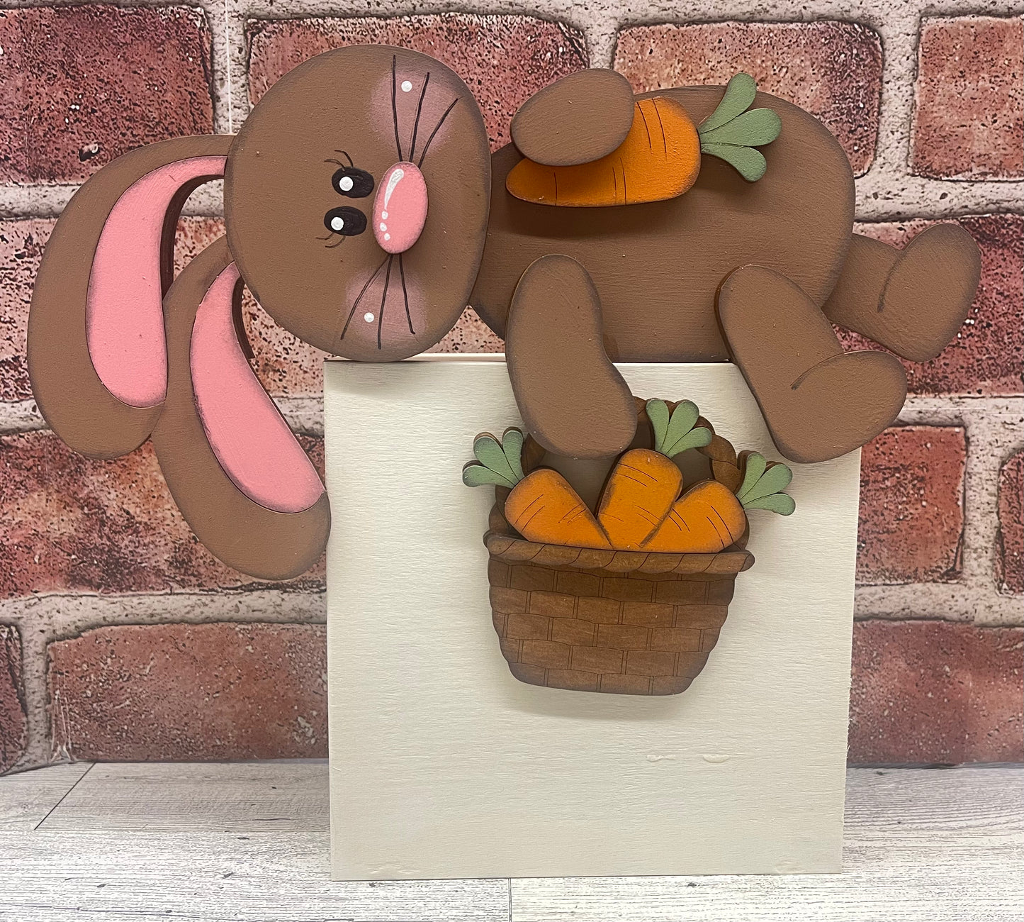 $10.00 Thursday - Floppy Easter Bunny Shelf Sitter Pair - unpainted cutouts ready for you to finish