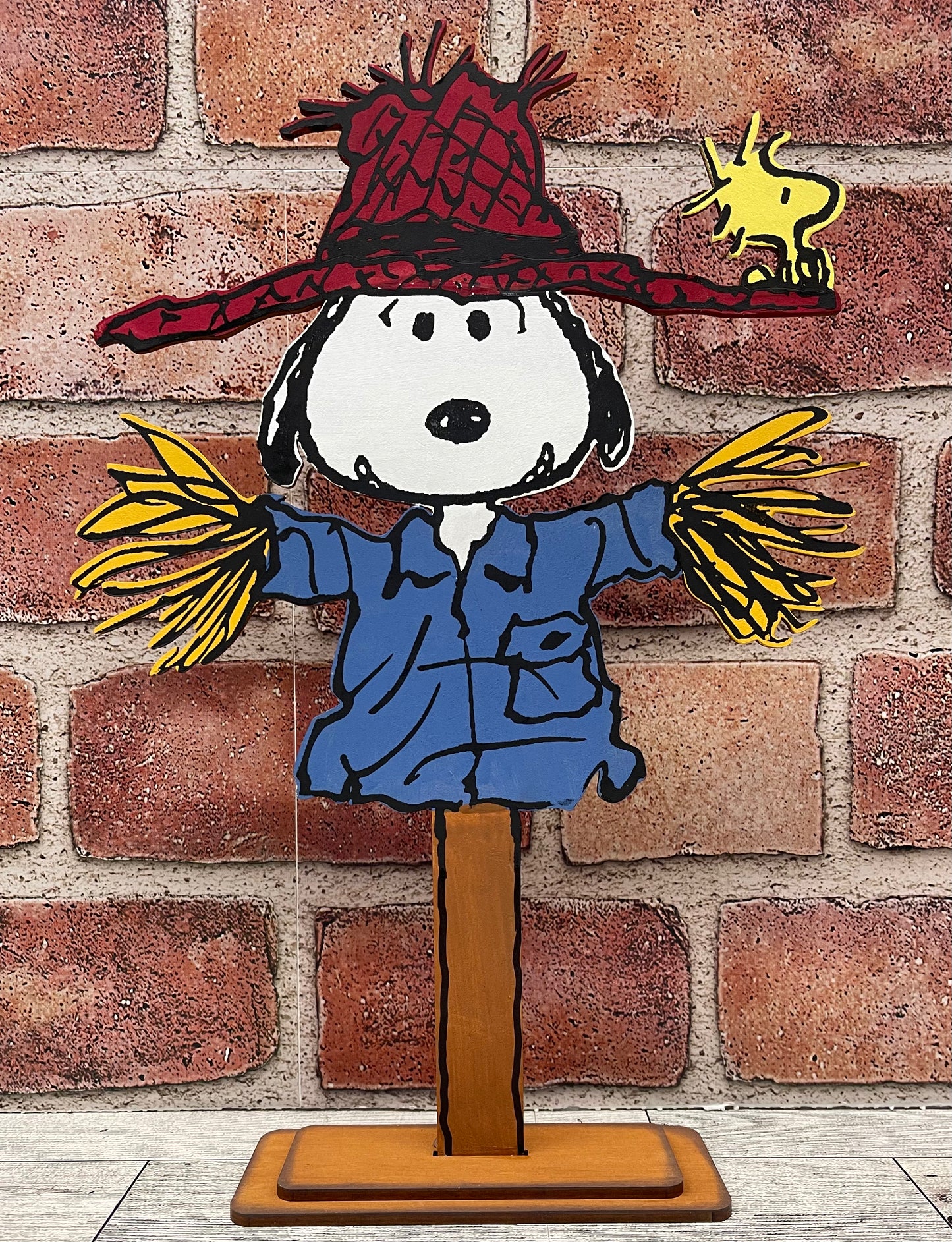 Snoopy Scarecrow - Peanuts Gang Cutout unpainted wood ready for you to paint