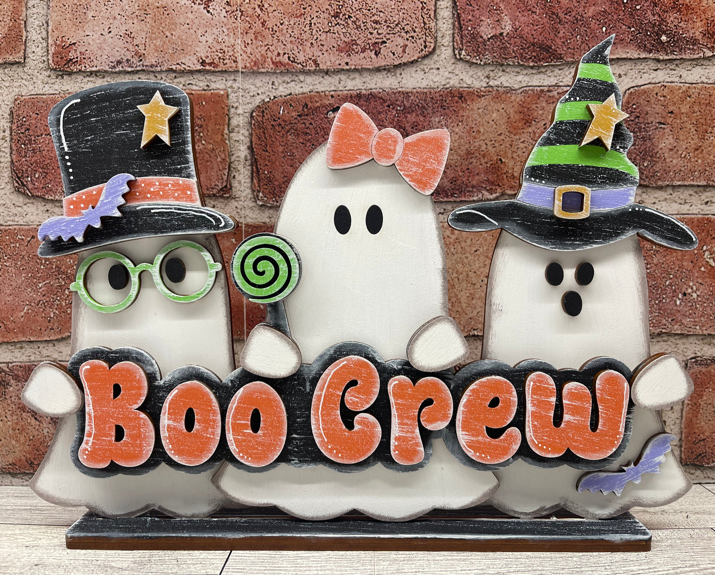 Boo Crew Halloween Ghost Stander - unpainted cutouts