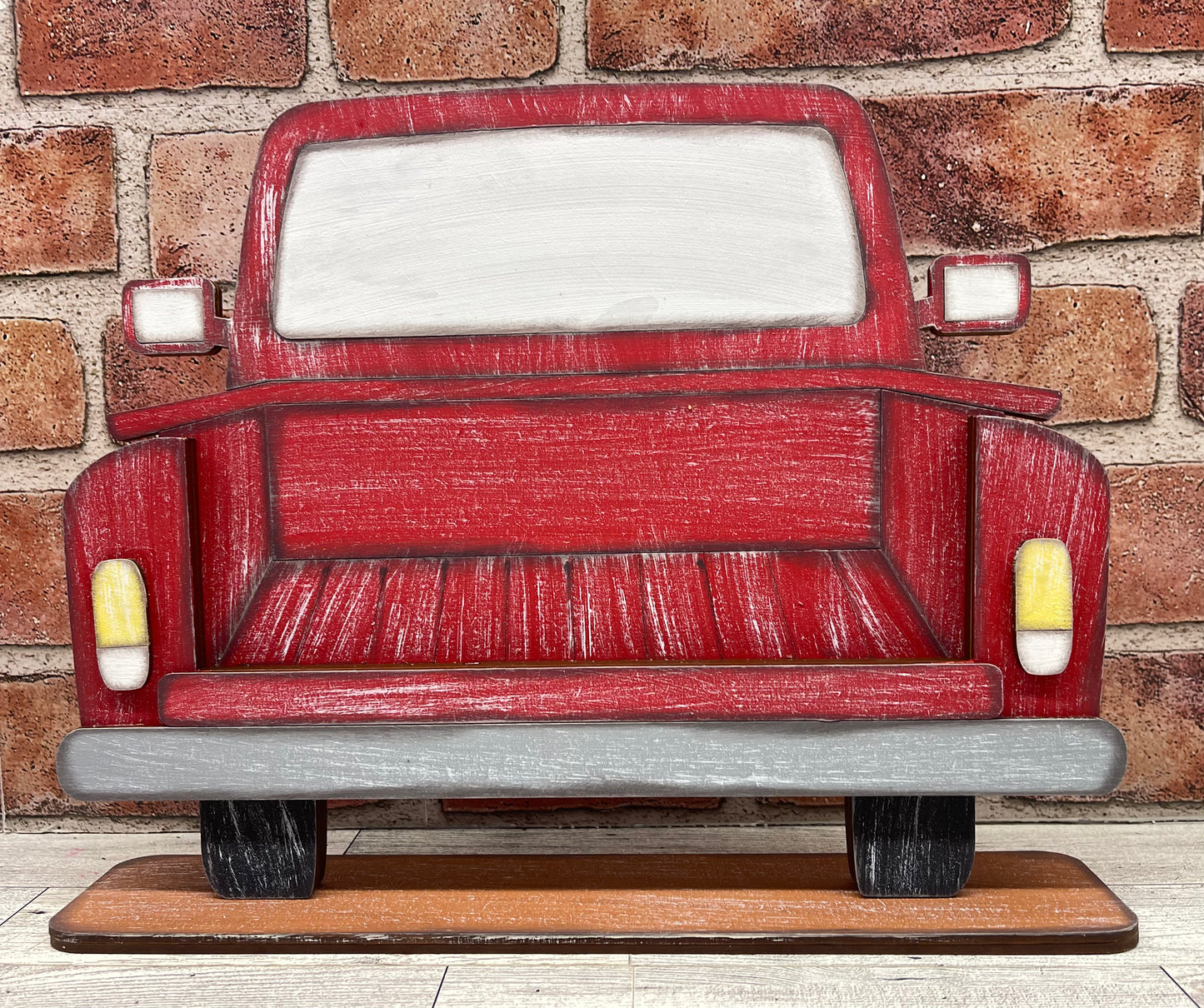 Large truck to use with shelf sitters - unpainted wood cutouts, ready for you to paint
