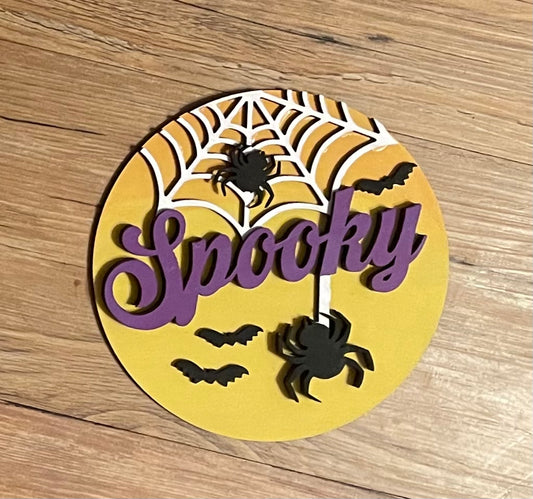 Spooky Halloween insert for changeable sign, unpainted ready for you to finish