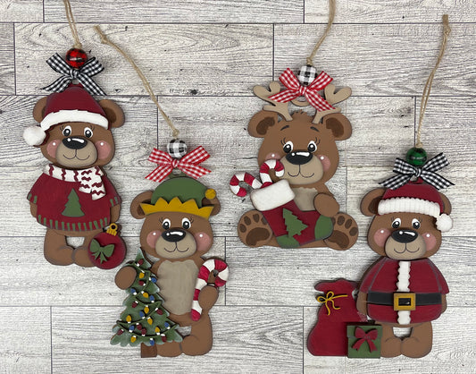 September - Dar's Christmas Craft Club - unpainted wood cutouts, ready for you to paint