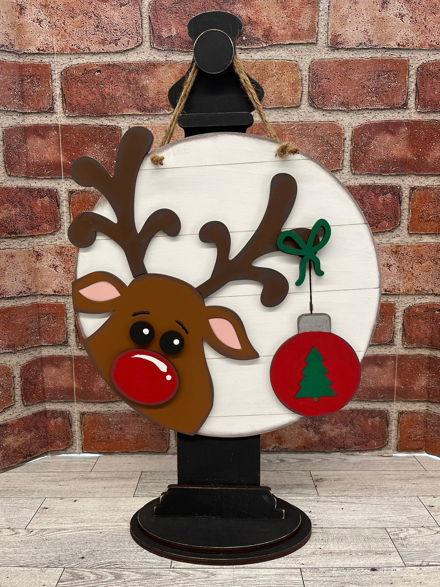 Reindeer Door sign wood cutouts, unpainted ready for you to finish