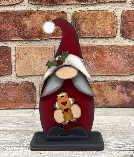 Mini Santa Gnome unpainted cutouts
