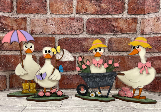 $10.00 Thursday - Spring Goose Standers - unpainted cutouts ready for you to finish