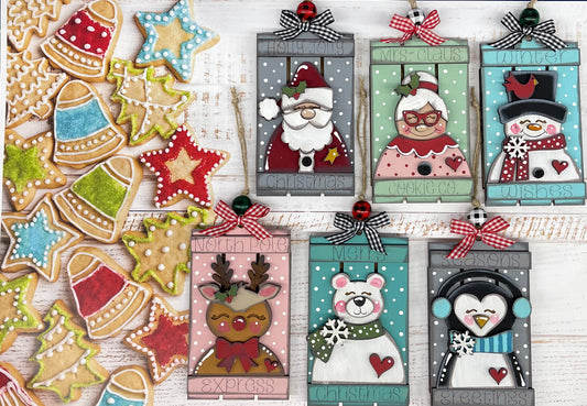 Pallet Christmas Ornaments unpainted cutouts